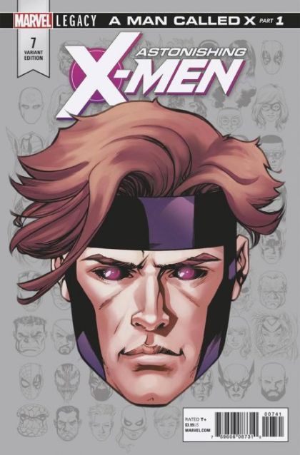 Astonishing X-Men, Vol. 4 #7D – Part One (Incentive Mike McKone Legacy Headshot Variant Cover)