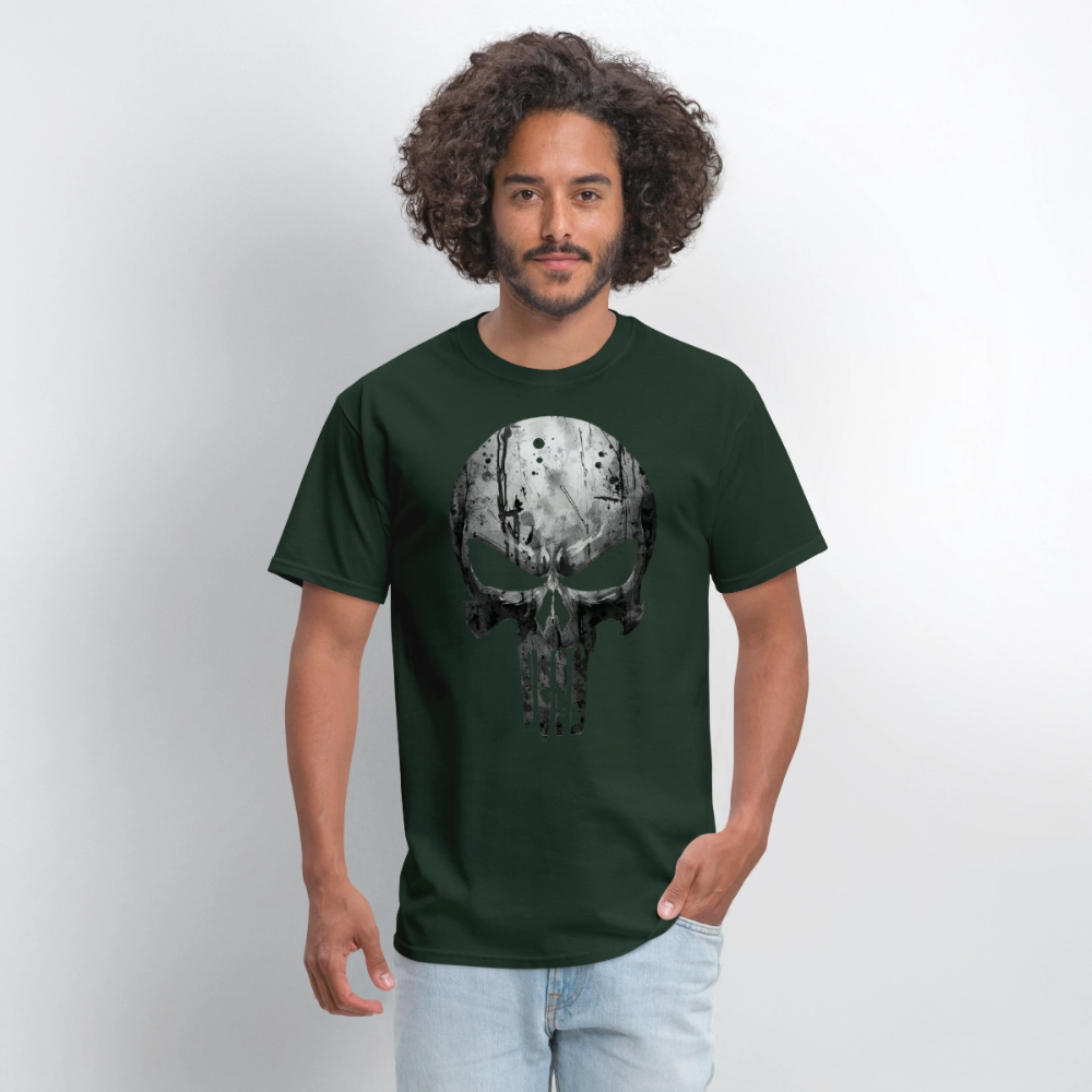 Tactical Skull Tee β Shadow Ops Graphic Men's T-Shirt - forest green
