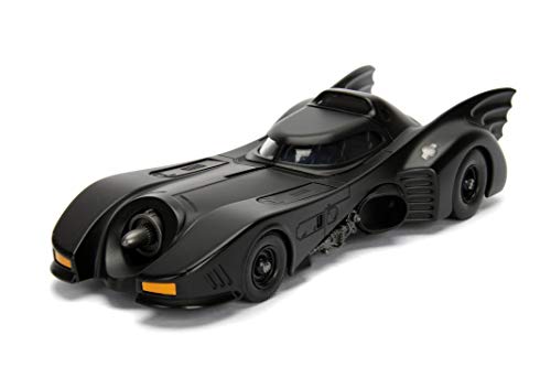 Jada Toys DC Comics Batman 1989 Batmobile DIE-CAST Car Model Kit, 1: 24 Scale Vehicle & 2.75" Collectible Metal Figurine
