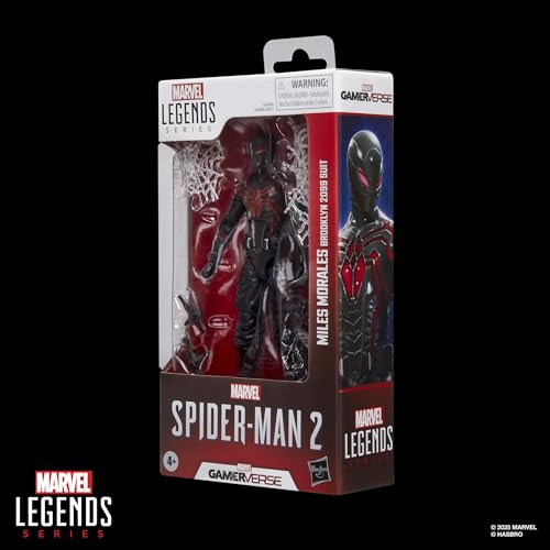 Marvel Legends Series Gamerverse Miles Morales Brooklyn 2099 Suit, Spider-Man 2 Video Game -Inspired Collectible 6 Inch Action Figure