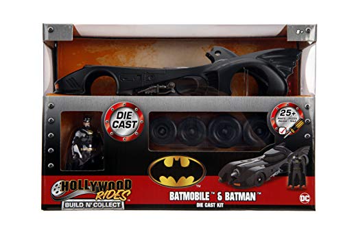 Jada Toys DC Comics Batman 1989 Batmobile DIE-CAST Car Model Kit, 1: 24 Scale Vehicle & 2.75" Collectible Metal Figurine
