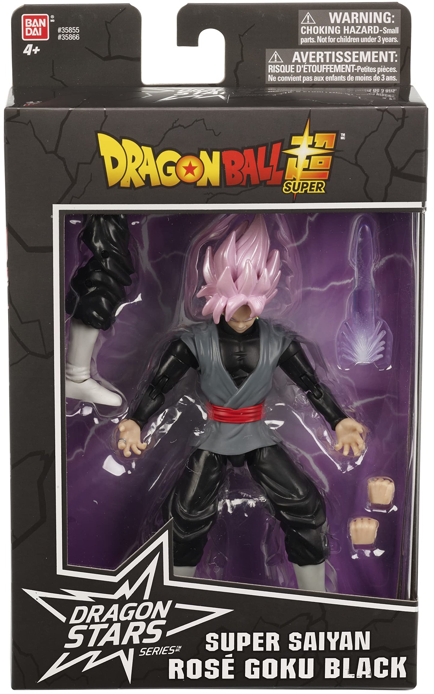 Dragon Ball Super - Dragon Stars - Super Saiyan Rose Goku Black, 6.5" Action Figure
