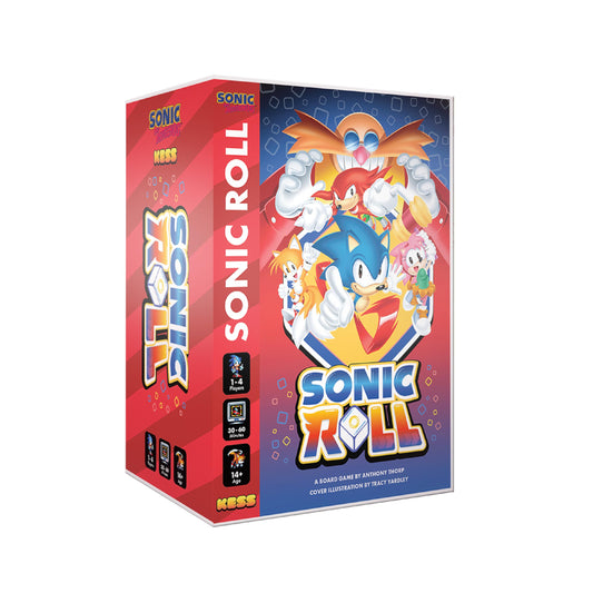 KESS - Sonic Roll Board Game: Roll Through 4 Classic Zones, 1-4 Players Thrilling Tabletop Adventure Game for Ages 14+