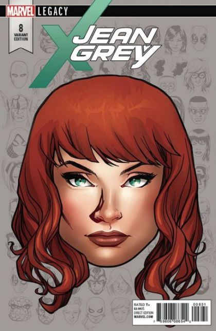 Jean Grey, Vol. 1 #8C (Mike McKone Incentive Headshot Variant (1:10))