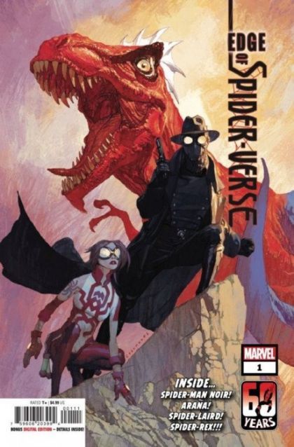 Edge of Spider-Verse, Vol. 2 #1A – Spider-Laird: Something Wicked This Way Comes / Araña: The Hero Within / Spider-Rex: Spider-Rex!!! / Spider-Noir: My Dame… My Destiny (Josemaria Casanovas Regular)