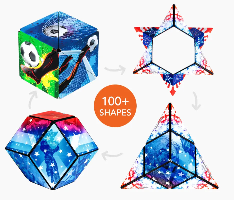 Shashibo USA 250 Celebration Magnetic Puzzle Cube