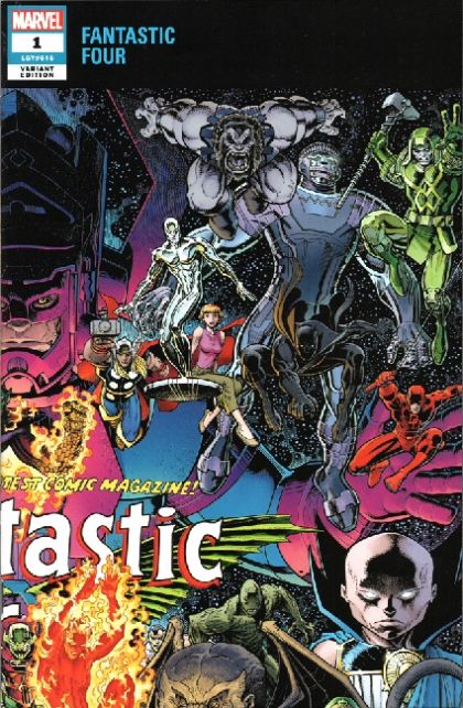 Fantastic Four, Vol. 6 #1C – Signal in the Sky / Our Day of Doom and Victory / What's the Pop?! (Arthur Adams Wraparound Connecting Variant)