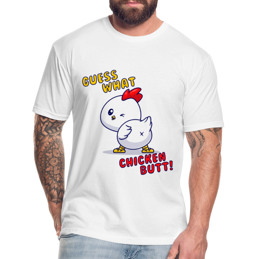 Cluckin' Surprise: The 'Guess What' Chicken Butt Tee T-Shirt - white