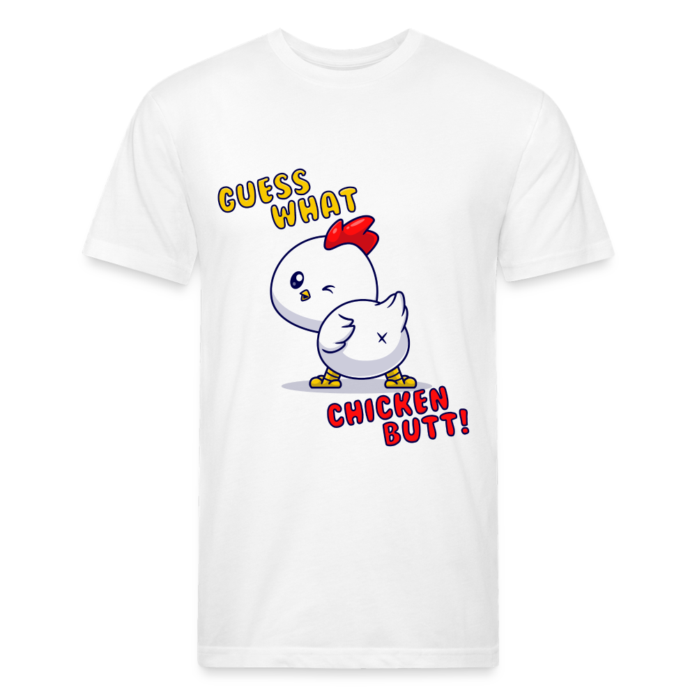 Cluckin' Surprise: The 'Guess What' Chicken Butt Tee T-Shirt - white