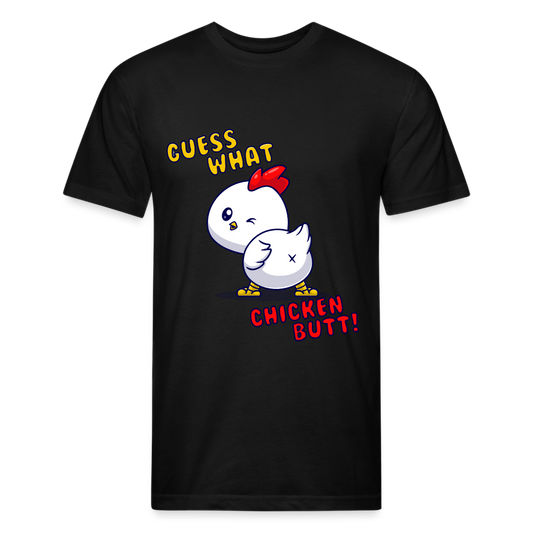 Cluckin' Surprise: The 'Guess What' Chicken Butt Tee T-Shirt - black