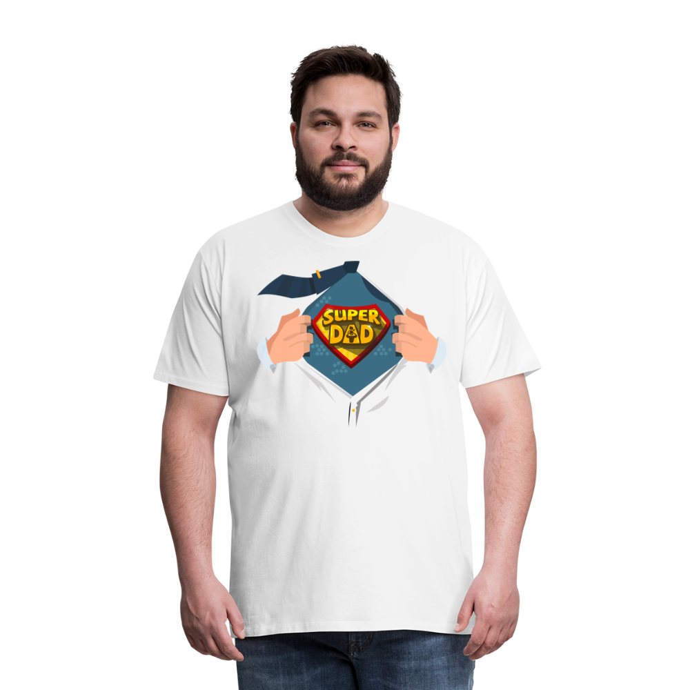 Super Dad: The Ultimate Father's Day Tee Tribute Men's Premium T-Shirt - white