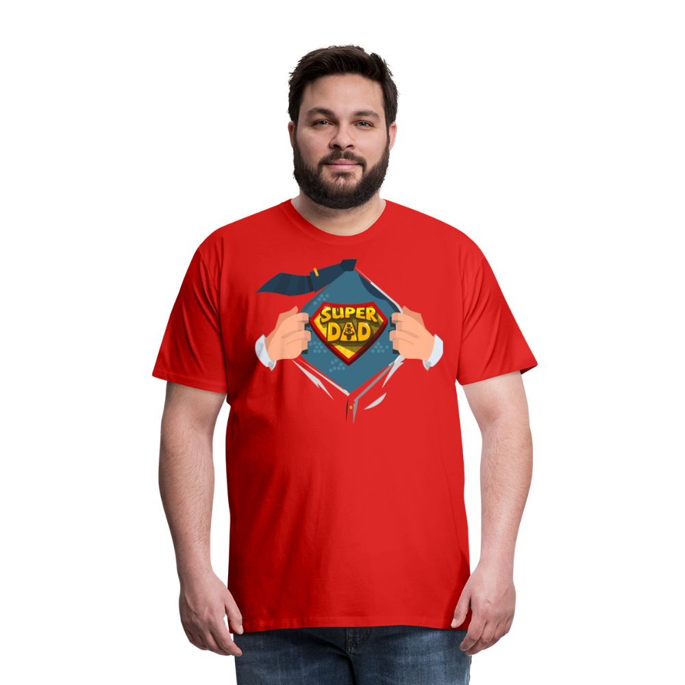 Super Dad: The Ultimate Father's Day Tee Tribute Men's Premium T-Shirt - red