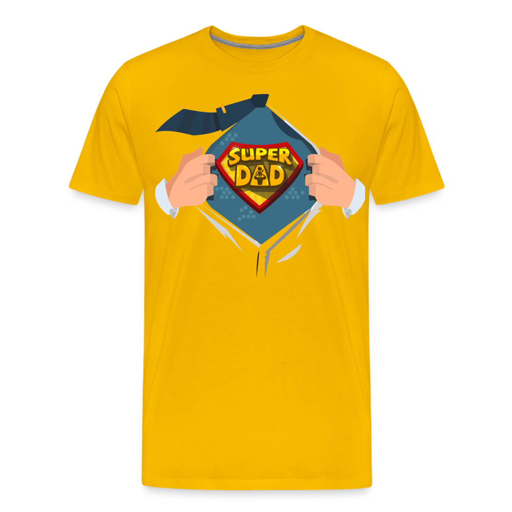 Super Dad: The Ultimate Father's Day Tee Tribute Men's Premium T-Shirt - sun yellow