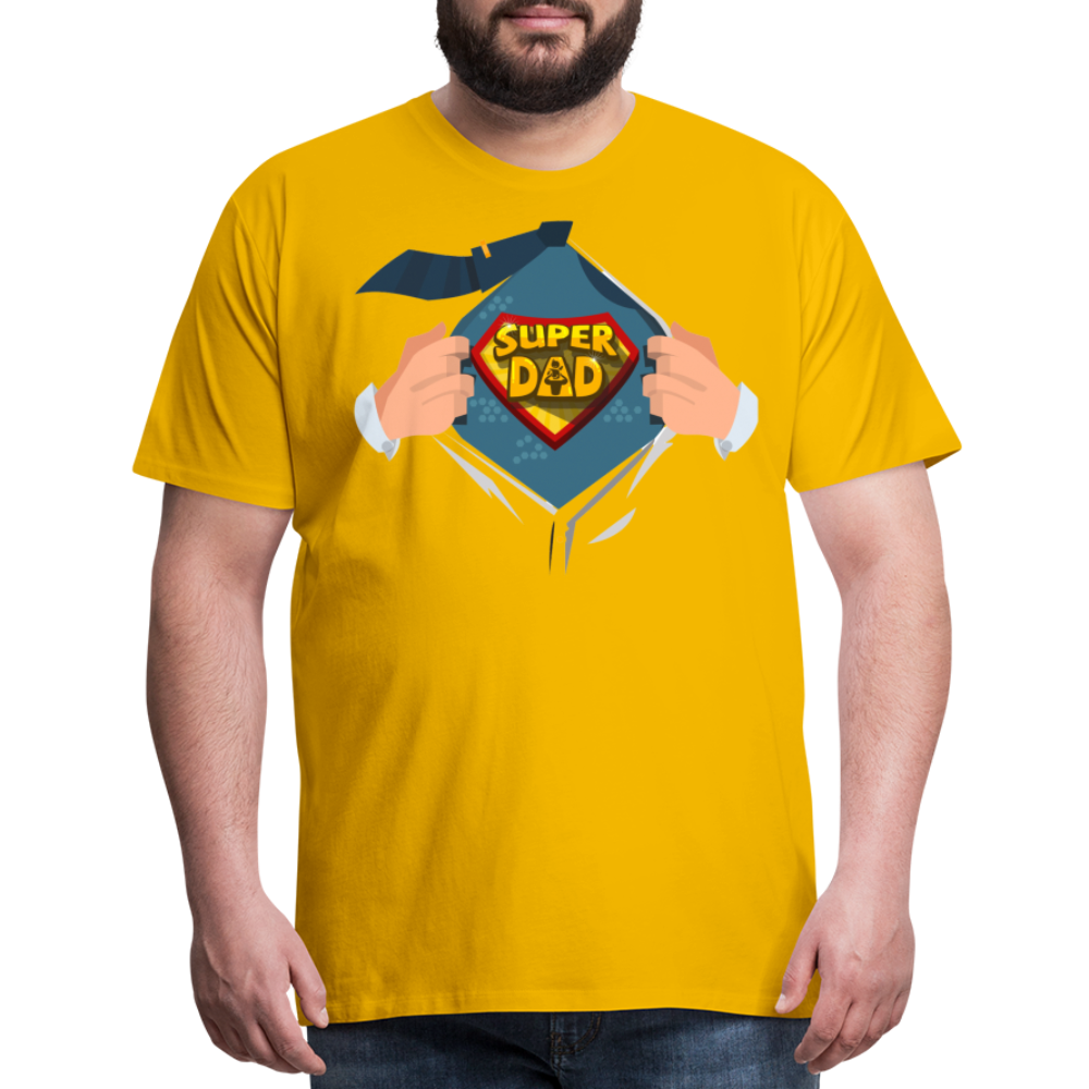 Super Dad: The Ultimate Father's Day Tee Tribute Men's Premium T-Shirt - sun yellow