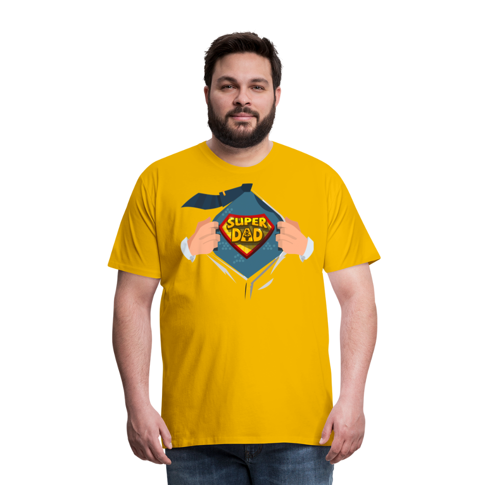 Super Dad: The Ultimate Father's Day Tee Tribute Men's Premium T-Shirt - sun yellow