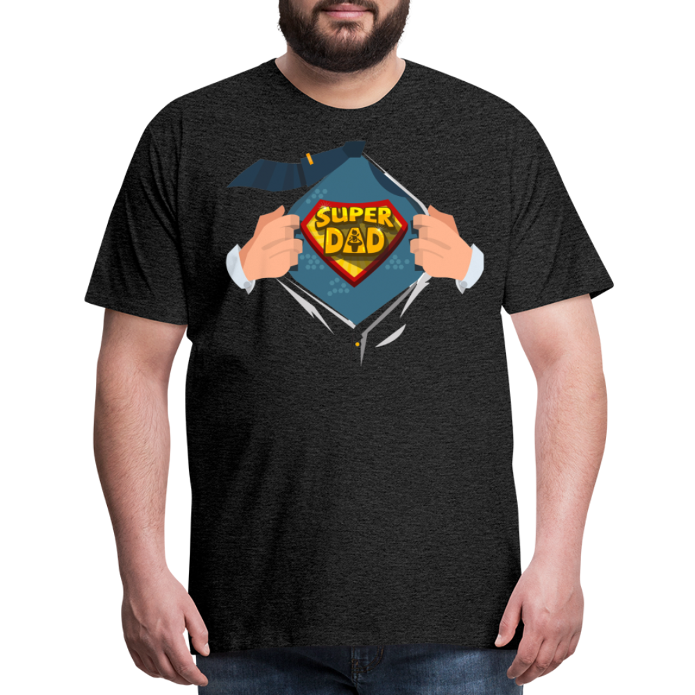 Super Dad: The Ultimate Father's Day Tee Tribute Men's Premium T-Shirt - charcoal grey