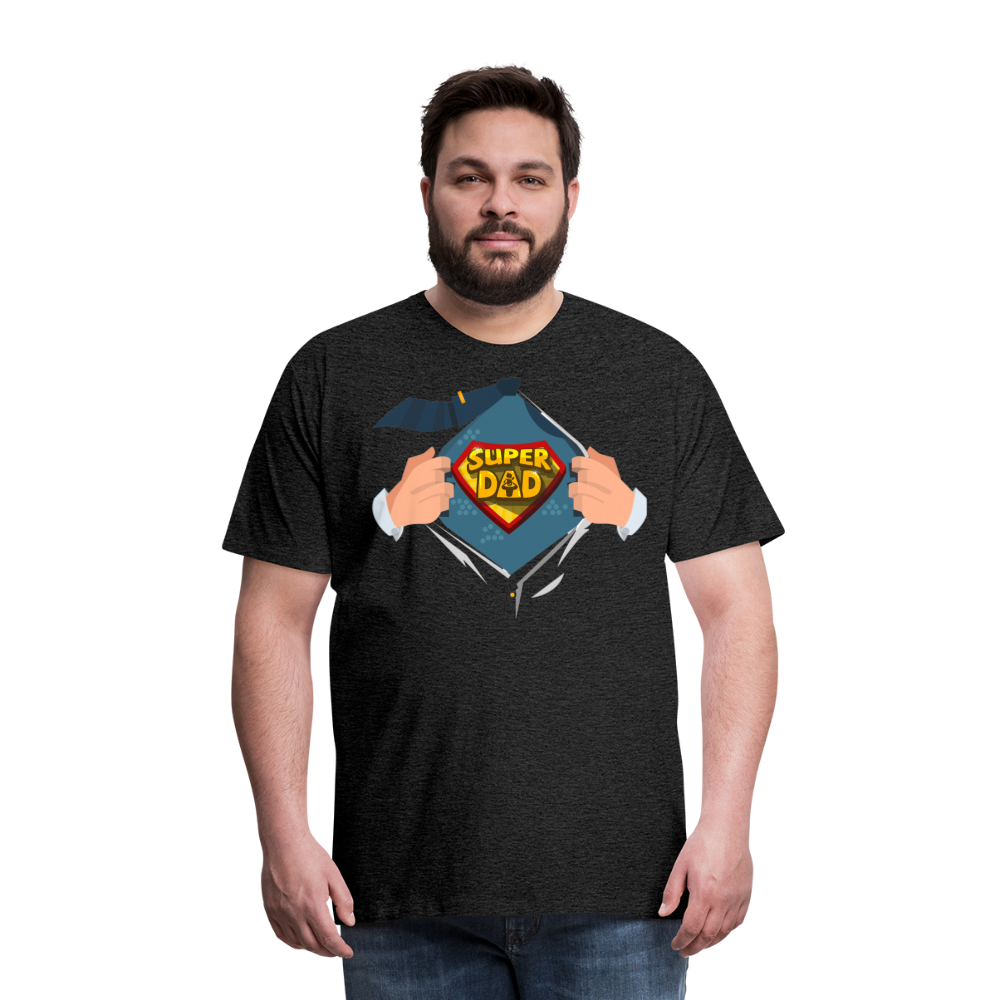 Super Dad: The Ultimate Father's Day Tee Tribute Men's Premium T-Shirt - charcoal grey