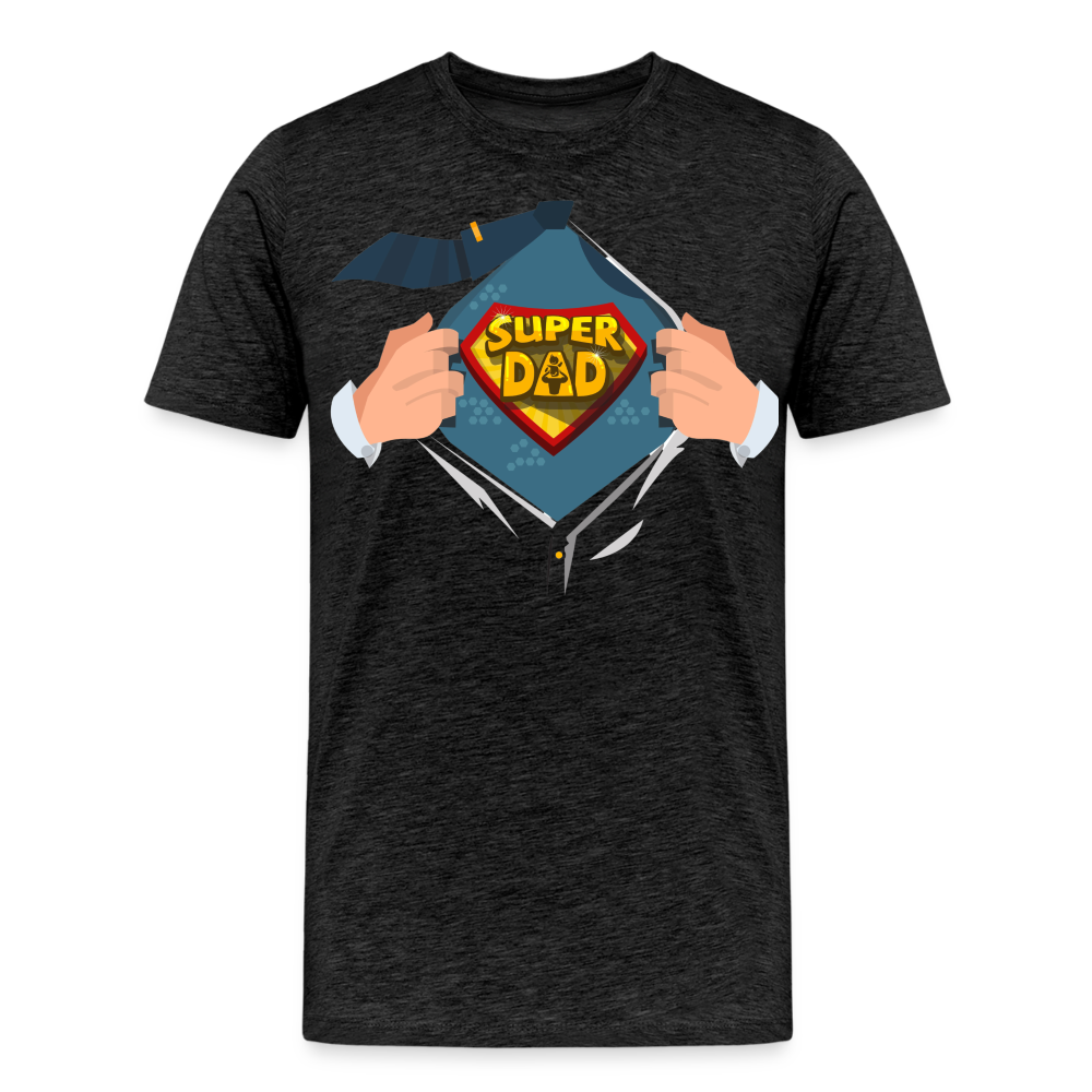 Super Dad: The Ultimate Father's Day Tee Tribute Men's Premium T-Shirt - charcoal grey