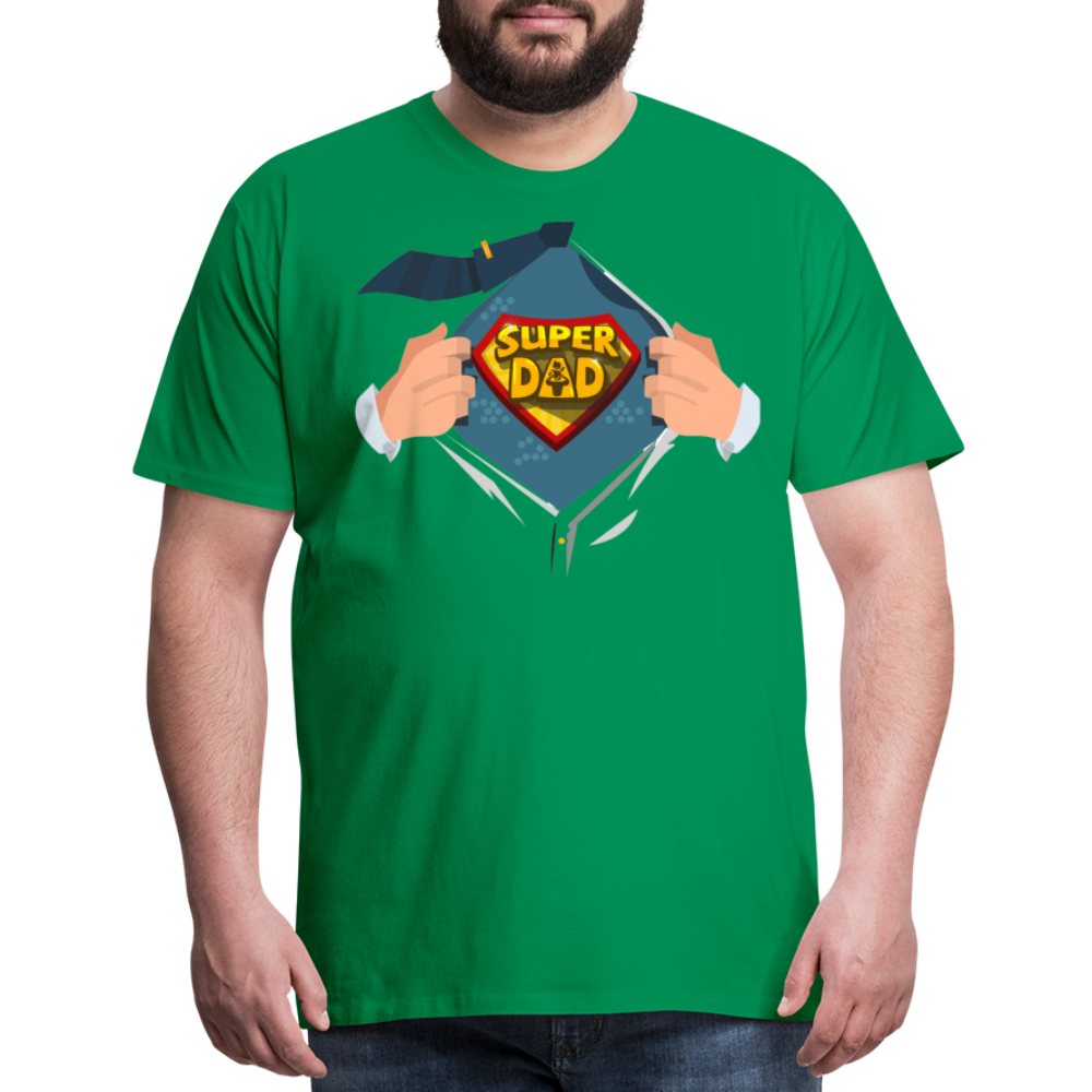 Super Dad: The Ultimate Father's Day Tee Tribute Men's Premium T-Shirt - kelly green