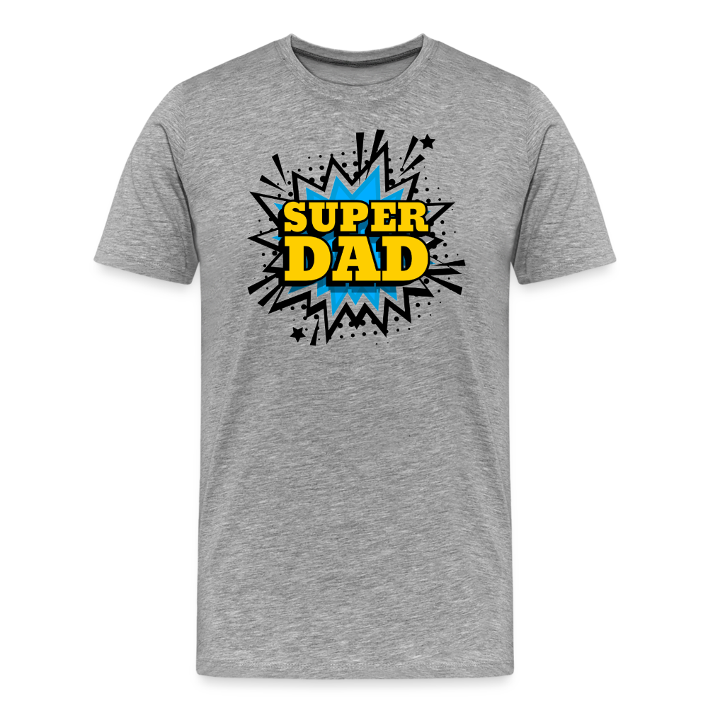 The 'Super Dad' Tribute Tee Men's Premium T-Shirt - heather gray