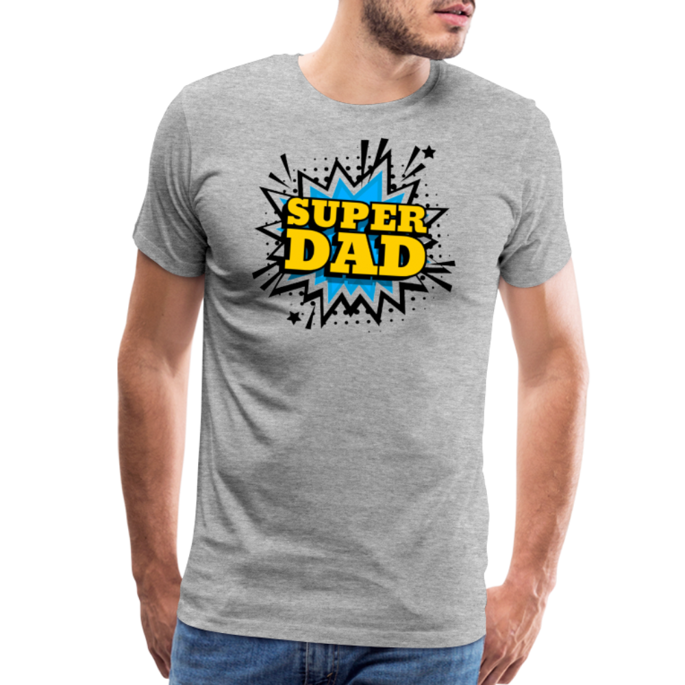 The 'Super Dad' Tribute Tee Men's Premium T-Shirt - heather gray