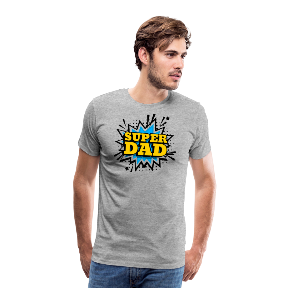 The 'Super Dad' Tribute Tee Men's Premium T-Shirt - heather gray