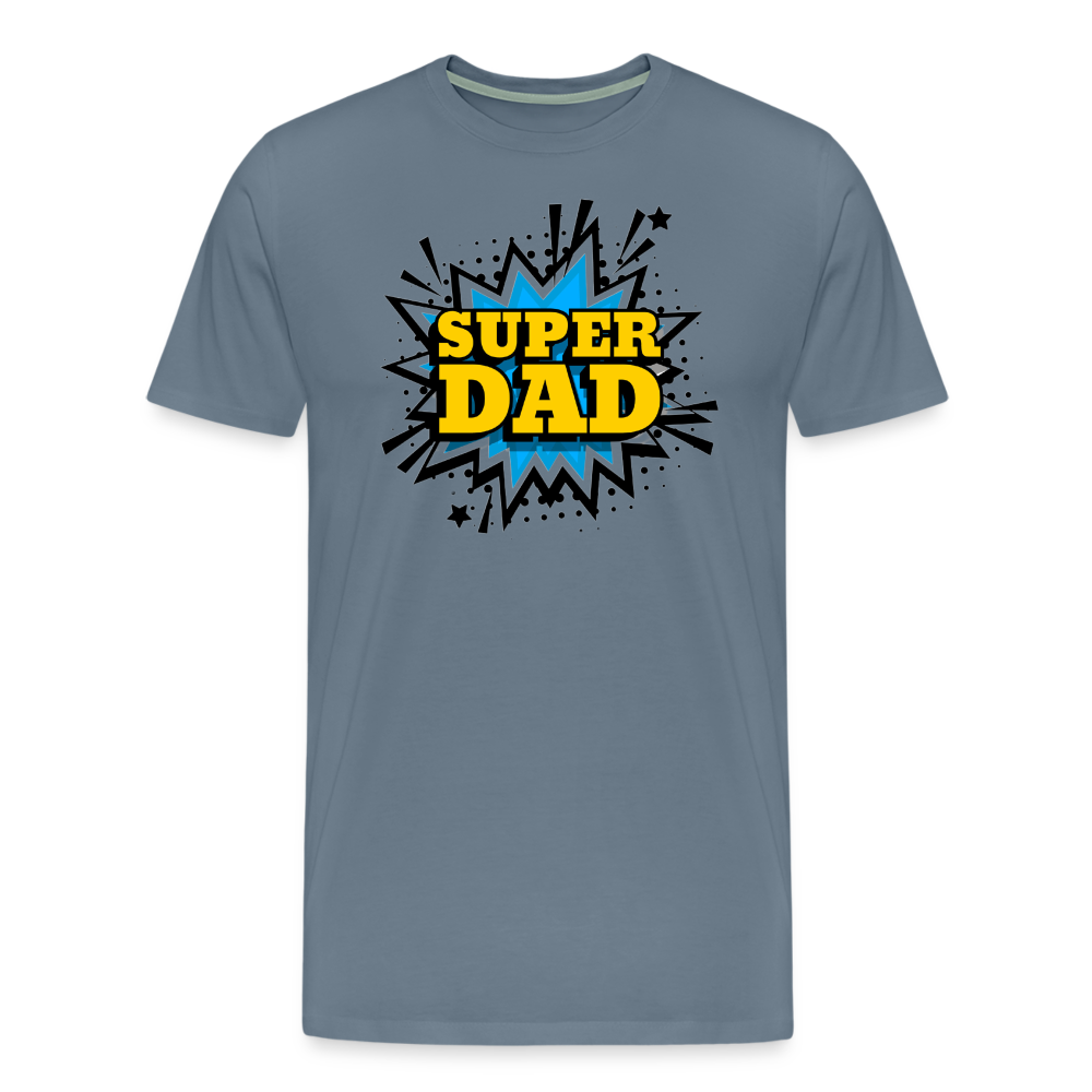 The 'Super Dad' Tribute Tee Men's Premium T-Shirt - steel blue