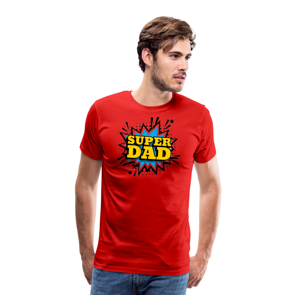 The 'Super Dad' Tribute Tee Men's Premium T-Shirt - red