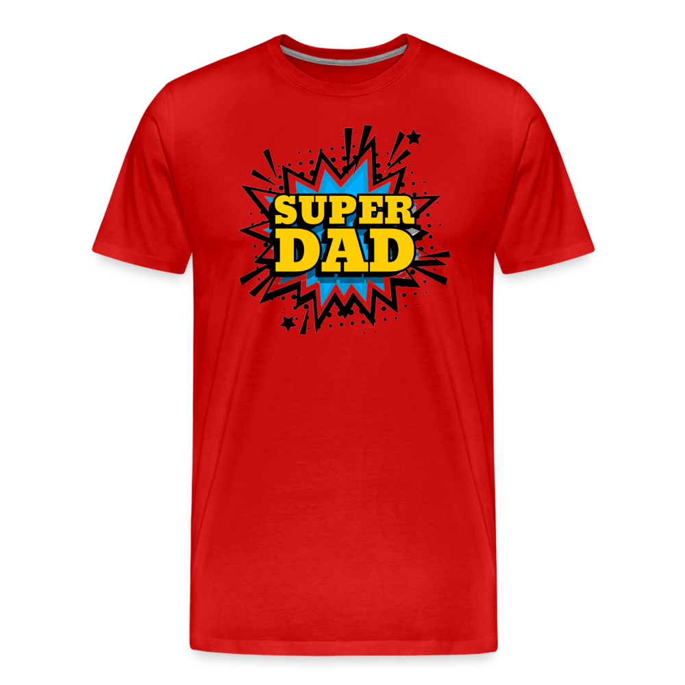The 'Super Dad' Tribute Tee Men's Premium T-Shirt - red
