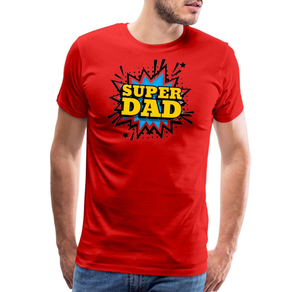 The 'Super Dad' Tribute Tee Men's Premium T-Shirt - red