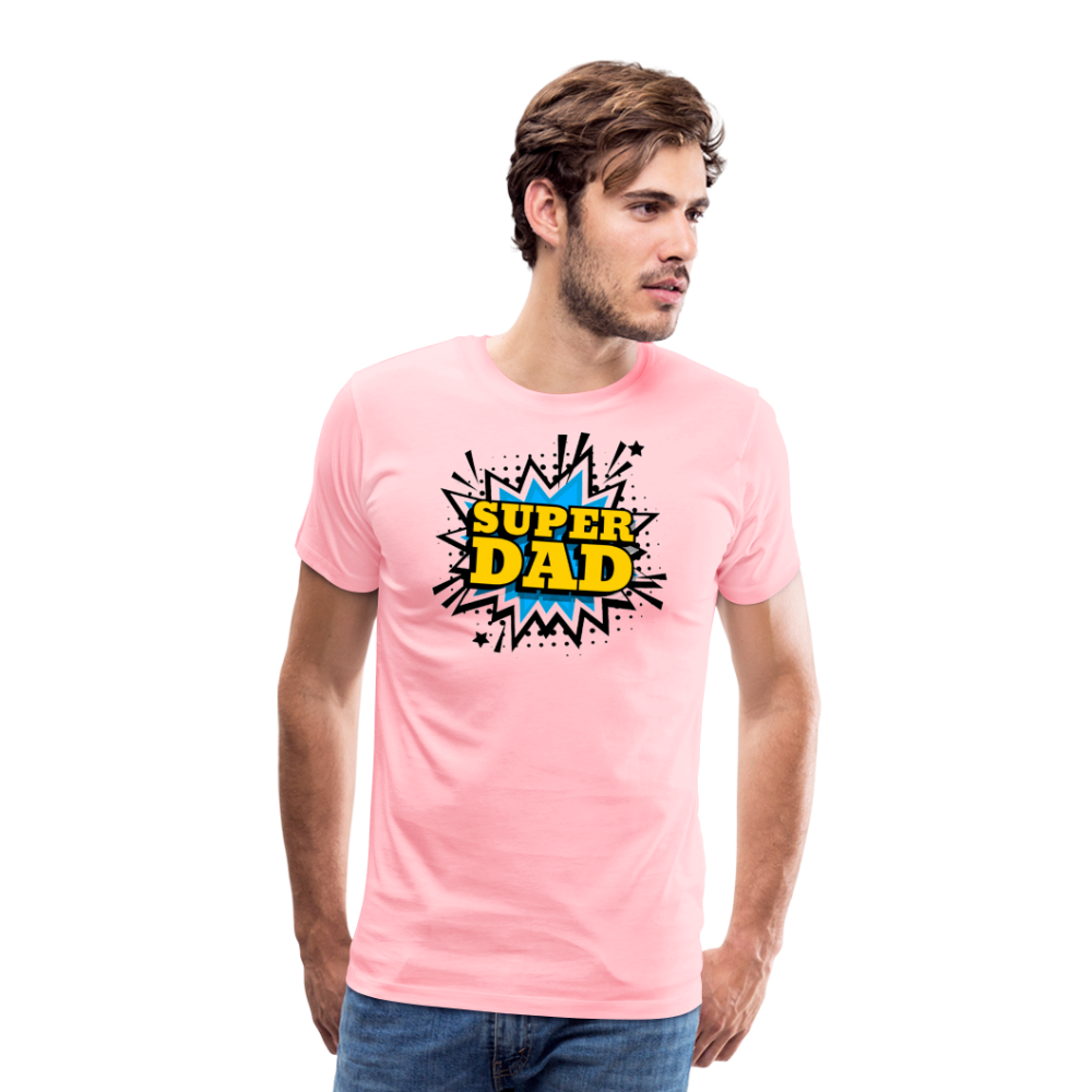 The 'Super Dad' Tribute Tee Men's Premium T-Shirt - pink
