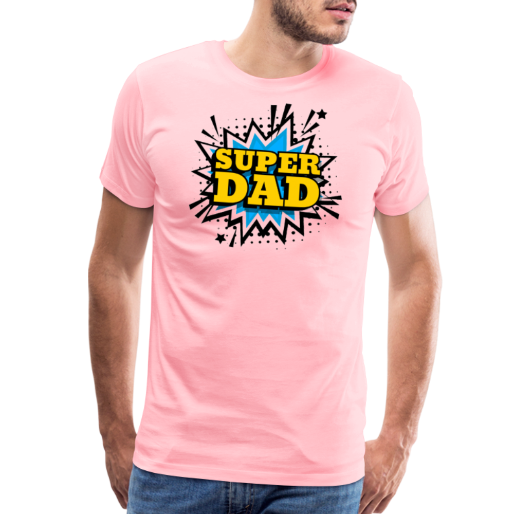 The 'Super Dad' Tribute Tee Men's Premium T-Shirt - pink
