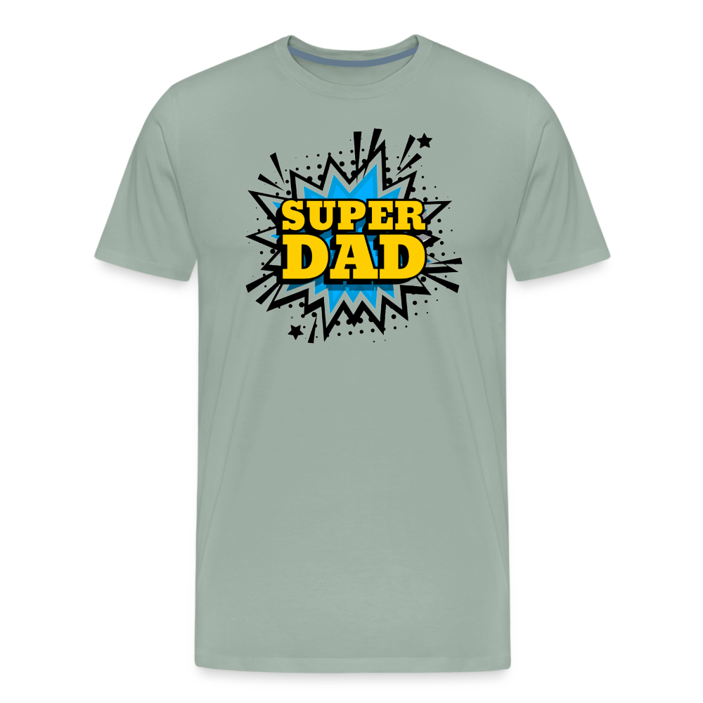 The 'Super Dad' Tribute Tee Men's Premium T-Shirt - steel green