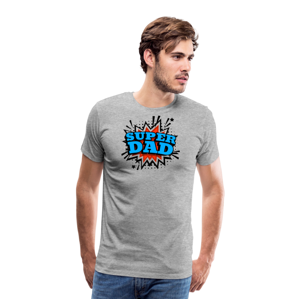 Dad Force One: Soaring in 'Super Dad' Style Men's Premium T-Shirt - heather gray