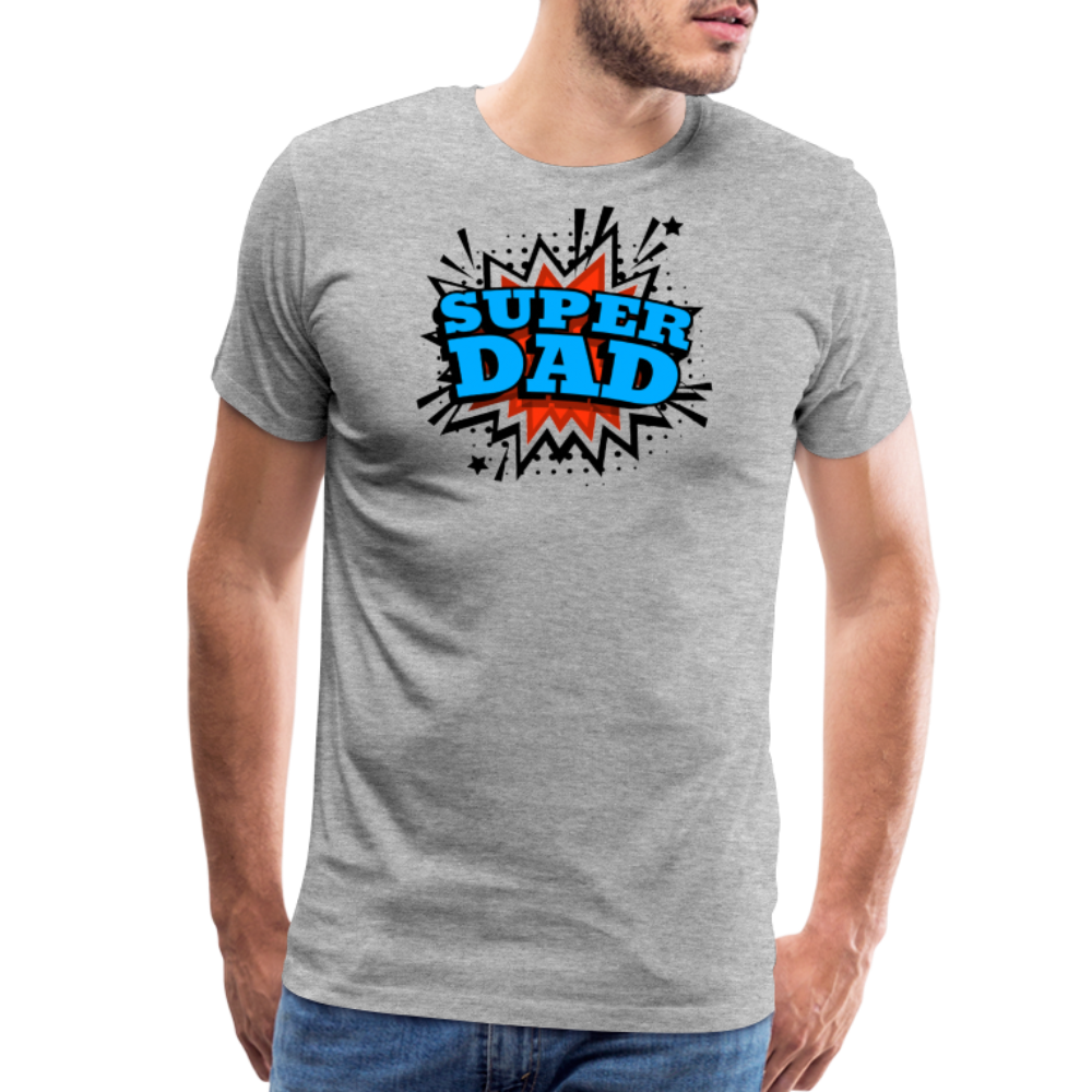 Dad Force One: Soaring in 'Super Dad' Style Men's Premium T-Shirt - heather gray