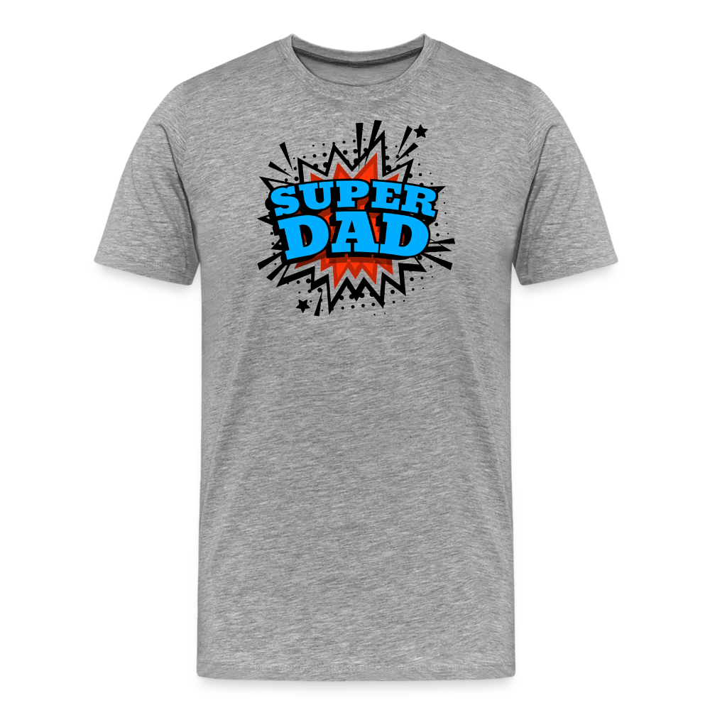 Dad Force One: Soaring in 'Super Dad' Style Men's Premium T-Shirt - heather gray