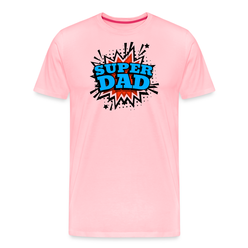 Dad Force One: Soaring in 'Super Dad' Style Men's Premium T-Shirt - pink