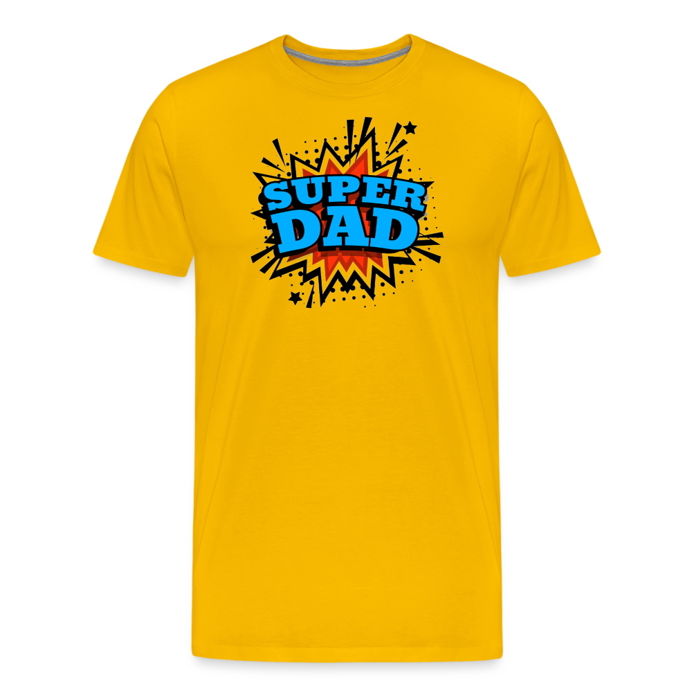 Dad Force One: Soaring in 'Super Dad' Style Men's Premium T-Shirt - sun yellow