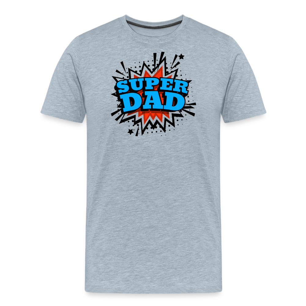 Dad Force One: Soaring in 'Super Dad' Style Men's Premium T-Shirt - heather ice blue