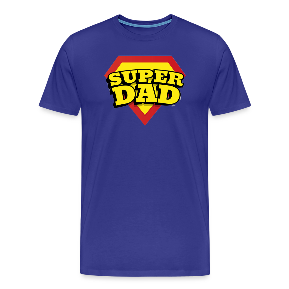 Dad's Heroic Adventures: The 'Super Dad' Chronicles Tee Men's Premium T-Shirt - royal blue