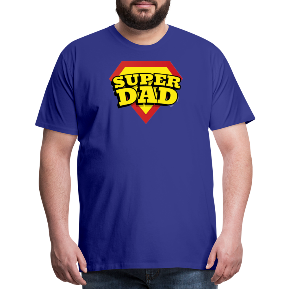 Dad's Heroic Adventures: The 'Super Dad' Chronicles Tee Men's Premium T-Shirt - royal blue