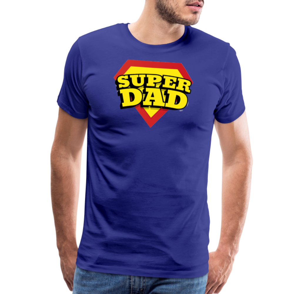 Dad's Heroic Adventures: The 'Super Dad' Chronicles Tee Men's Premium T-Shirt - royal blue