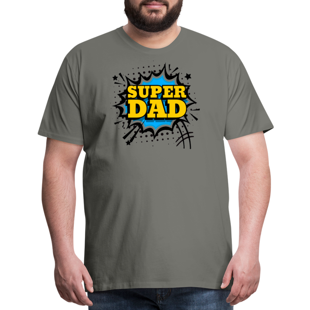 The Invincible Dad: Celebrating the 'Super Dad' Legacy Men's Premium T-Shirt - asphalt gray