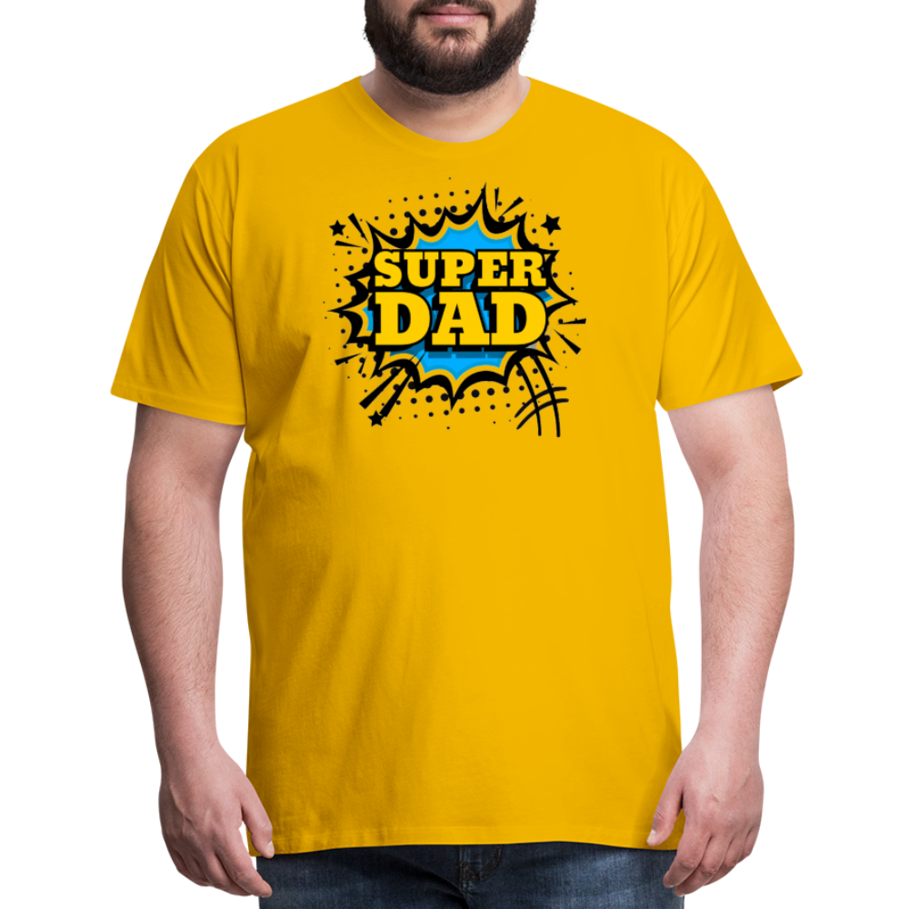 The Invincible Dad: Celebrating the 'Super Dad' Legacy Men's Premium T-Shirt - sun yellow