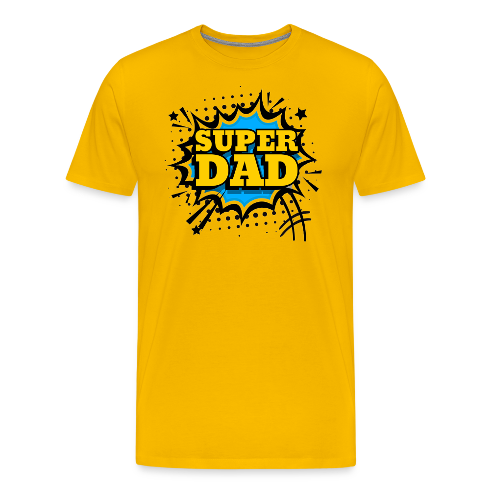 The Invincible Dad: Celebrating the 'Super Dad' Legacy Men's Premium T-Shirt - sun yellow