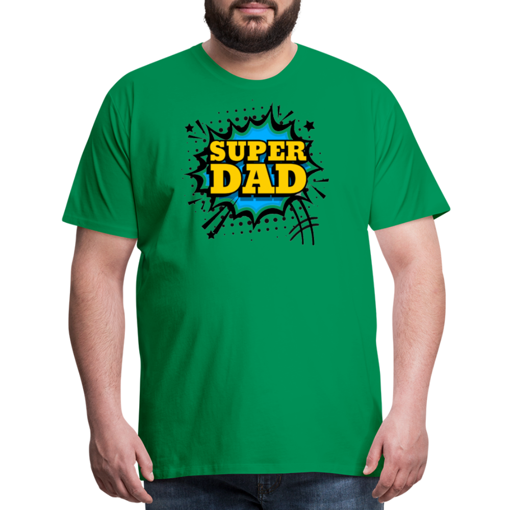 The Invincible Dad: Celebrating the 'Super Dad' Legacy Men's Premium T-Shirt - kelly green