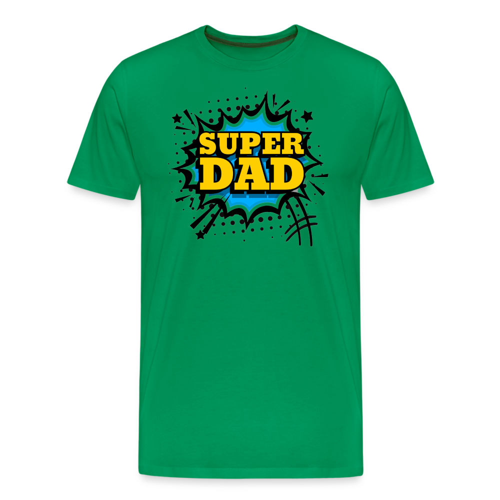 The Invincible Dad: Celebrating the 'Super Dad' Legacy Men's Premium T-Shirt - kelly green
