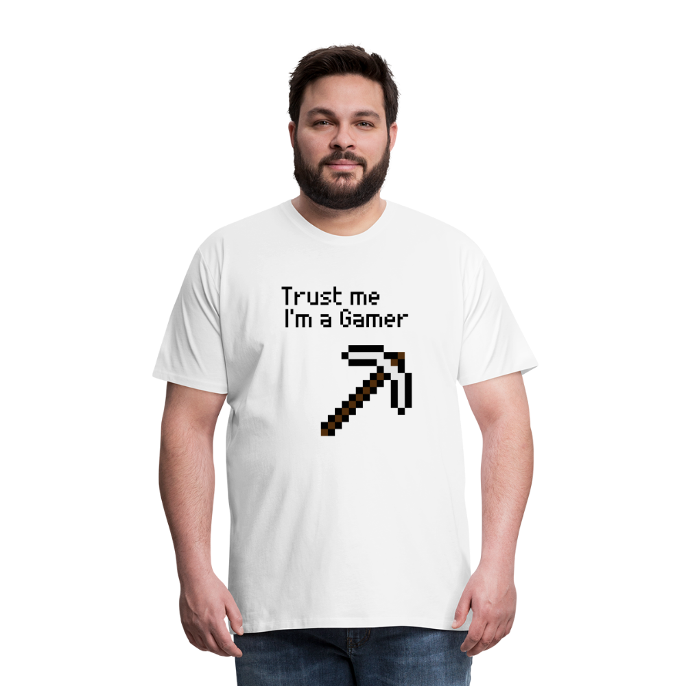 Game On: Trust Me, I'm a Gamer" T-Shirt - white