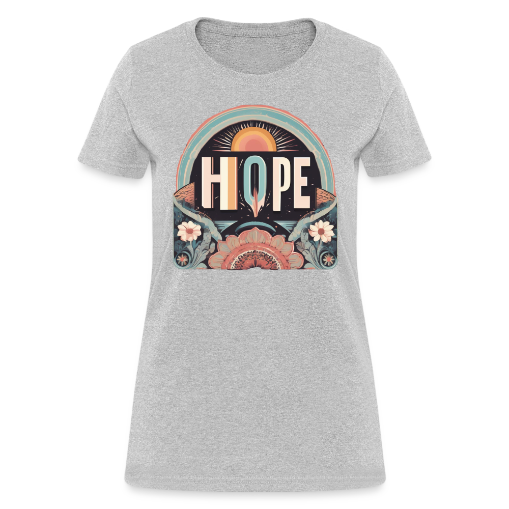 Women's Inspirational 'Hope' Shirt – Comfort Meets Style - heather gray