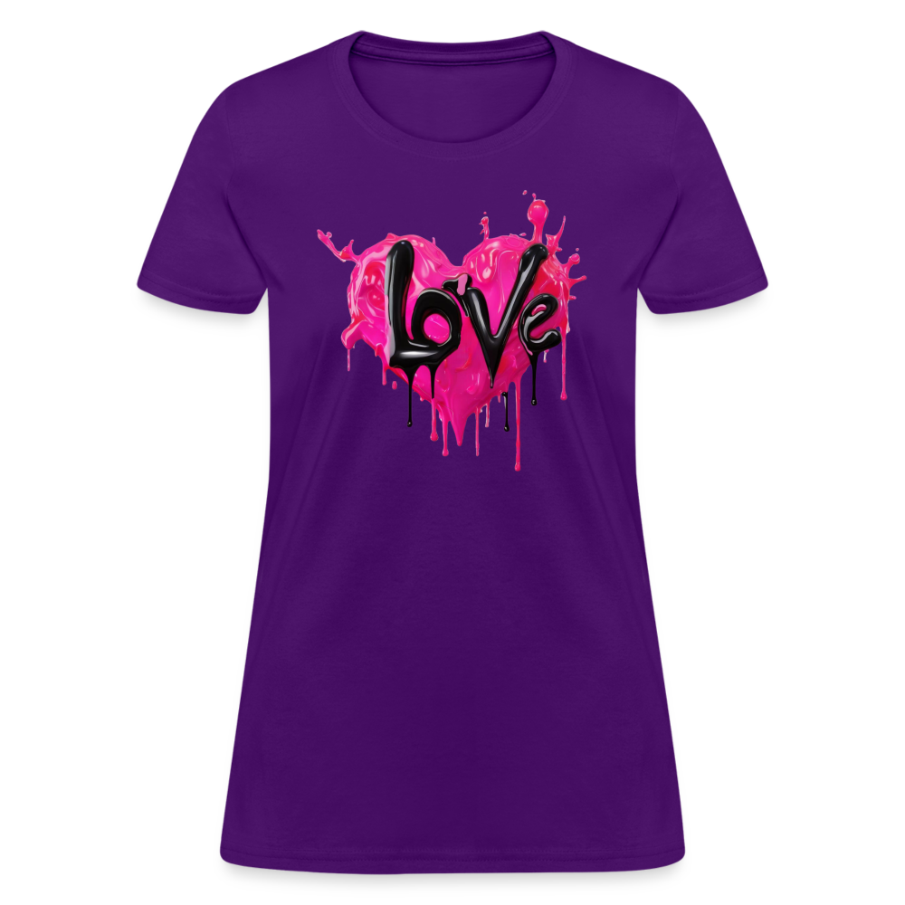 Women's Express Yourself 'LOVE' Shirt - purple